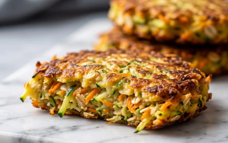 Zucchinipuffer mit Haferflocken und Möhren