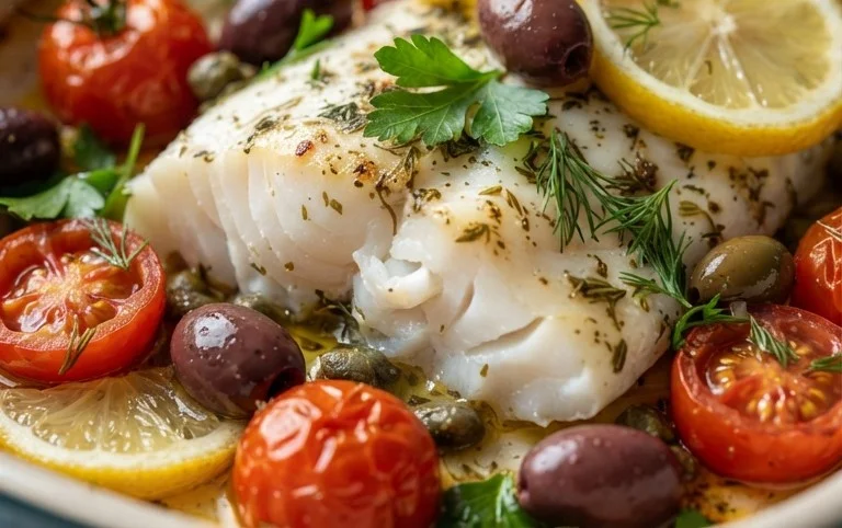 Easy Mediterranean Baked Fish Recipe - Flavorful & Quick