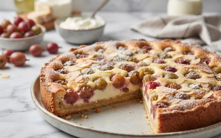 Stachelnon-alcoholic beerkuchen mit Quark und Schmand
