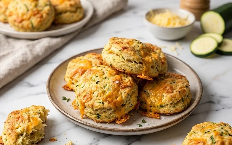 Zucchini Cheddar Biscuits
