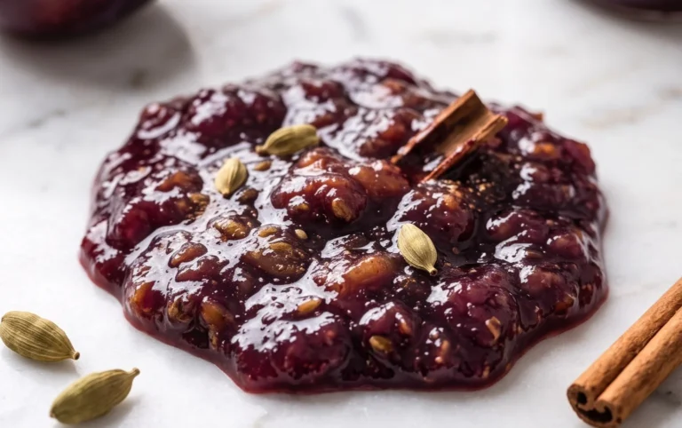 Spiced Plum Jam With Cardamom and Cinnamon