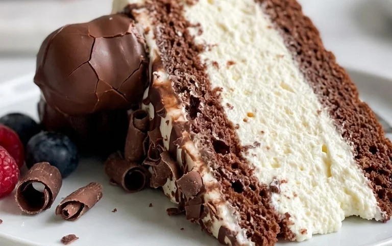 Geburtstagstorte mit Schokoküssen und Quark